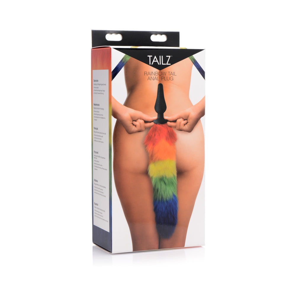 XR BRANDS - TAILZ RAINBOW TAIL SILICONE BUTT PLUG