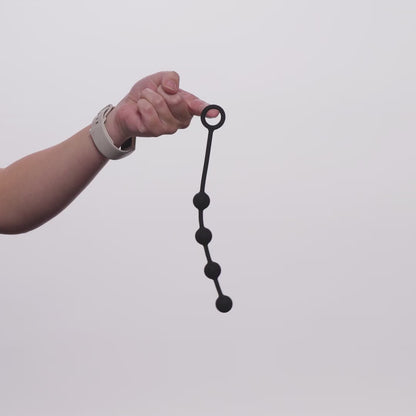 NEXUS - EXCITE SILICONE ANAL BEADS SMALL BLACK