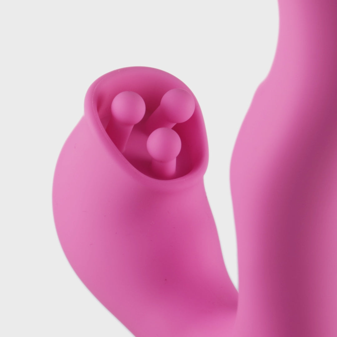FEMMEFUNN - PALLINA TRIPLE ACTION THUMPING RABBIT VIBRATOR PINK