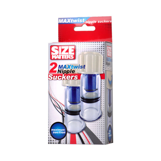 XR BRANDS - SIZE MATTERS MAX-TWIST NIPPLE SUCKERS
