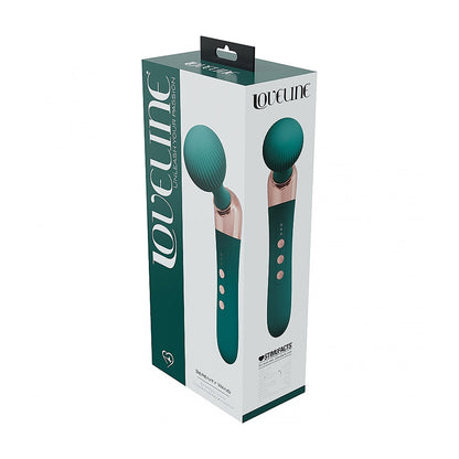 SHOTS - LOVELINE SERENITY WAND SILICONE RECHARGEABLE SPLASHPROOF FOREST GREEN