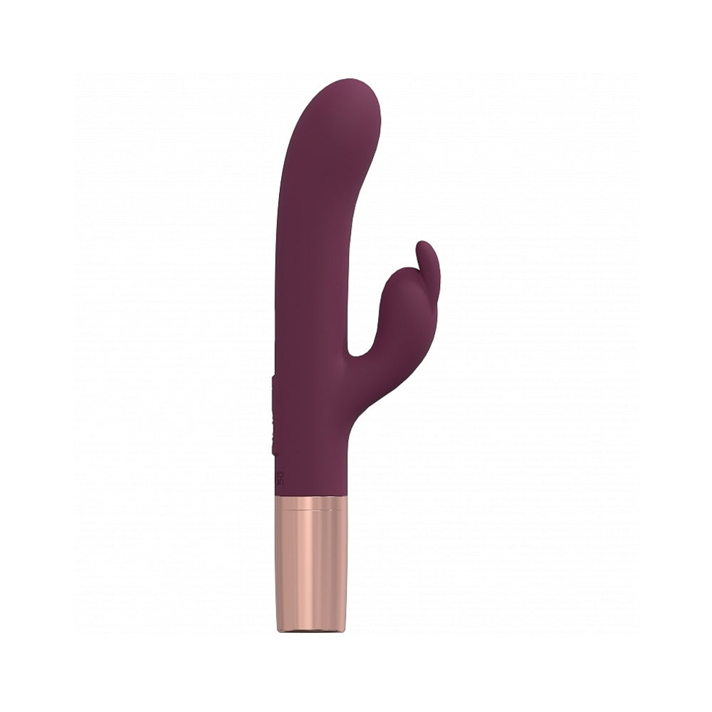 LOVELINE TRAVELER RABBIT SILICONE RECHARGEABLE SPLASHPROOF BURGUNDY