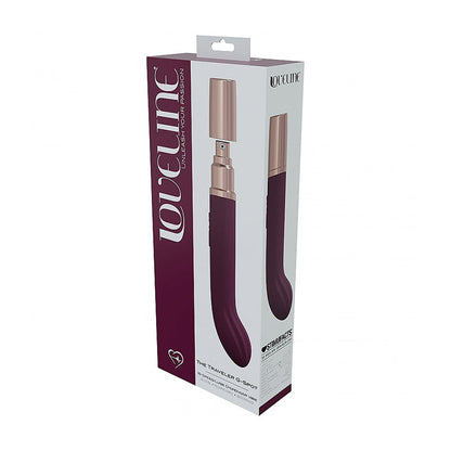 LOVELINE TRAVELER G-SPOT SILICONE RECHARGEABLE SPLASHPROOF BURGUNDY