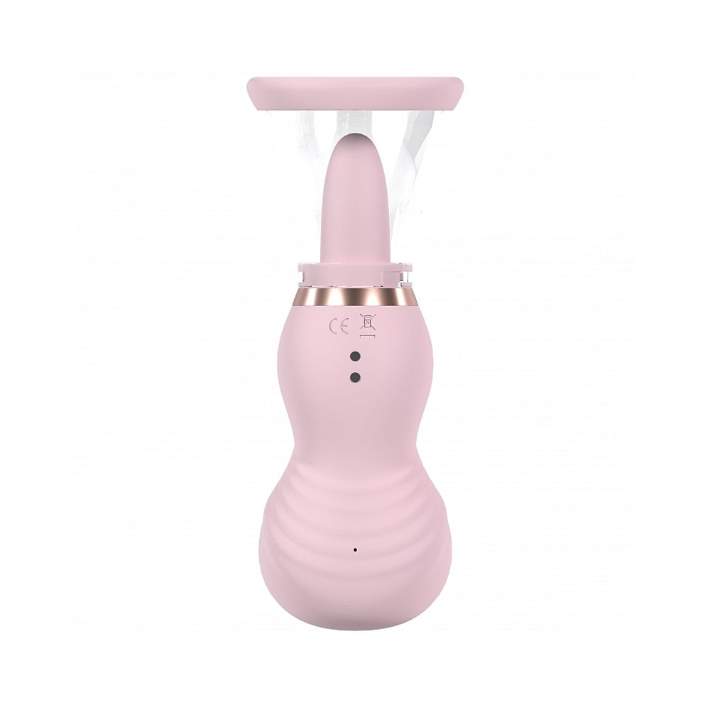 SHOTS - BOMBA DE VULVA Y PECHOS AUTOMÁTICA RECARGABLE SENSUAL ROSA