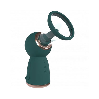 SHOTS - PUMPED EXQUISITE AUTOMATIC RECHARGEABLE VULVA & BREAST PUMP FOREST GREEN