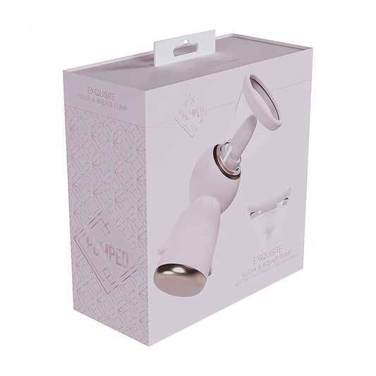 PUMPED EXQUISITE AUTOMATIC RECHARGEABLE VULVA & BREAST PUMP PINK