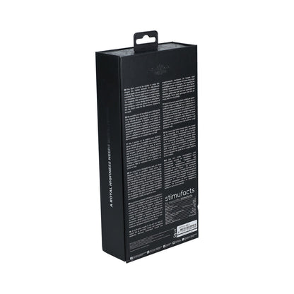 ROYAL GEMS SCEPTER SILICONE RECHARGEABLE VIBRATOR BLACK