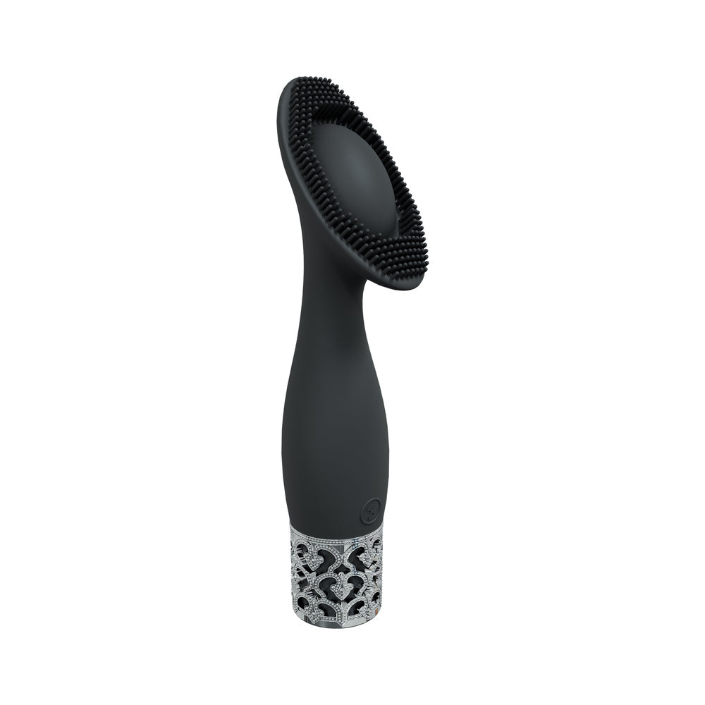 ROYAL GEMS DUCHESS SILICONE RECHARGEABLE VIBRATOR BLACK