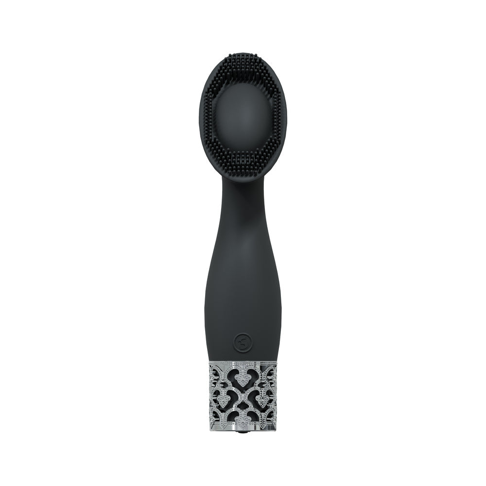 ROYAL GEMS DUCHESS SILICONE RECHARGEABLE VIBRATOR BLACK