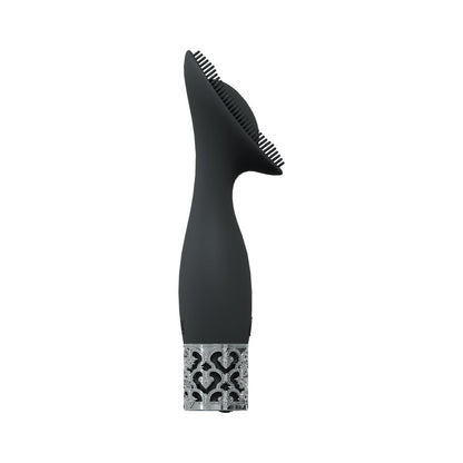 ROYAL GEMS DUCHESS SILICONE RECHARGEABLE VIBRATOR BLACK