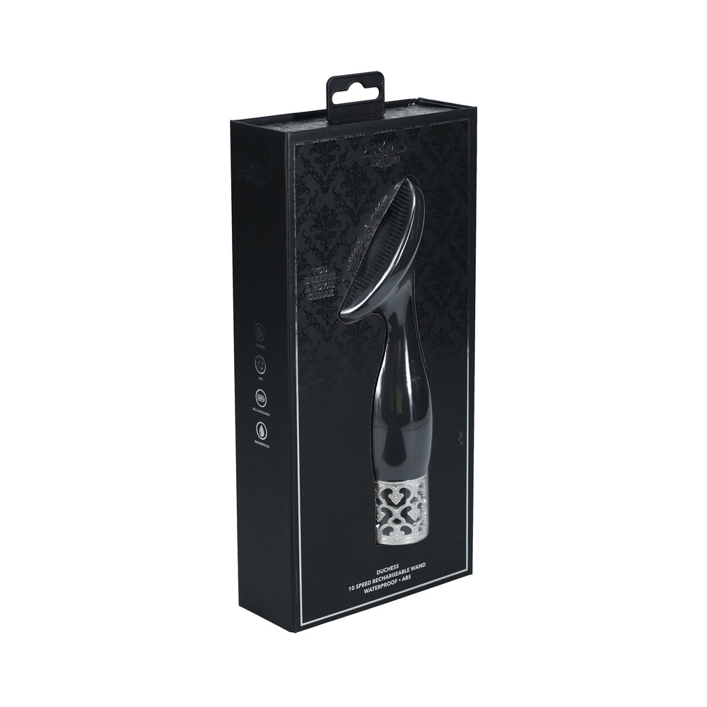 SHOTS - ROYAL GEMS DUCHESS SILICONE RECHARGEABLE VIBRATOR BLACK
