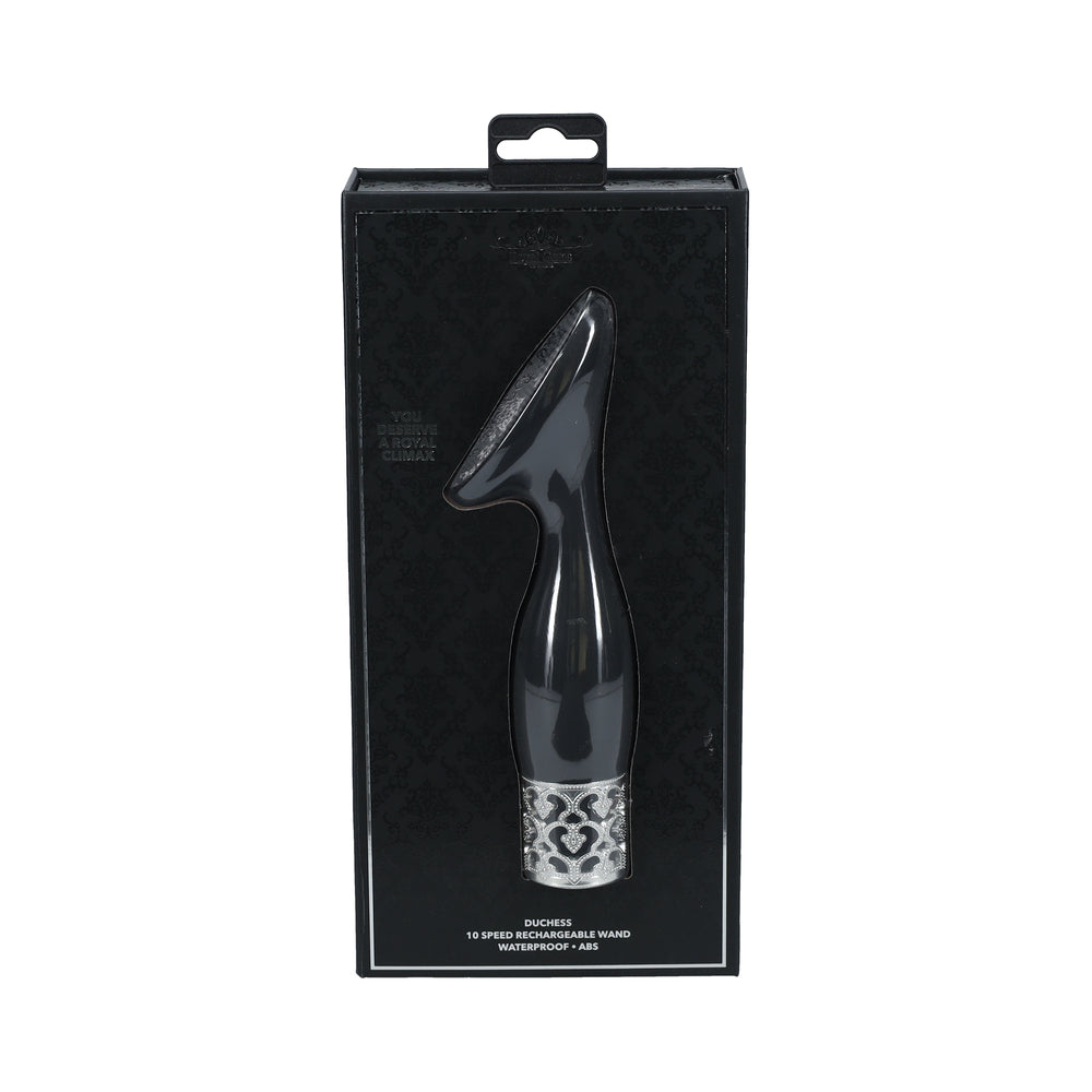 ROYAL GEMS DUCHESS SILICONE RECHARGEABLE VIBRATOR BLACK