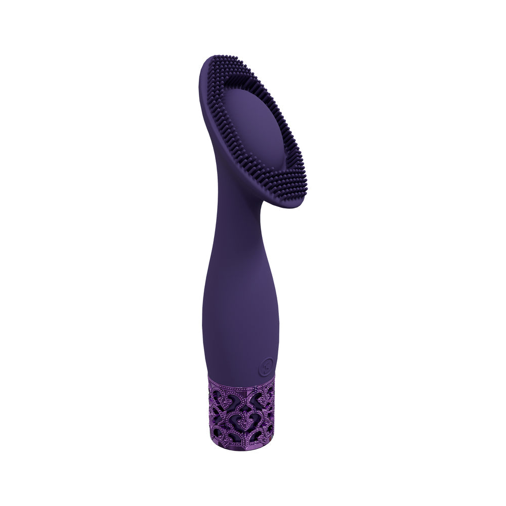 ROYAL GEMS DUCHESS SILICONE RECHARGEABLE VIBRATOR PURPLE