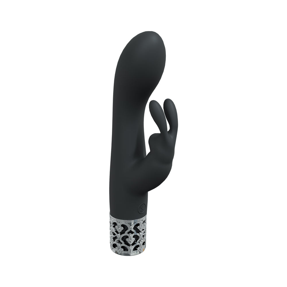 ROYAL GEMS ROYAL RABBIT SILICONE RECHARGEABLE VIBRATOR BLACK