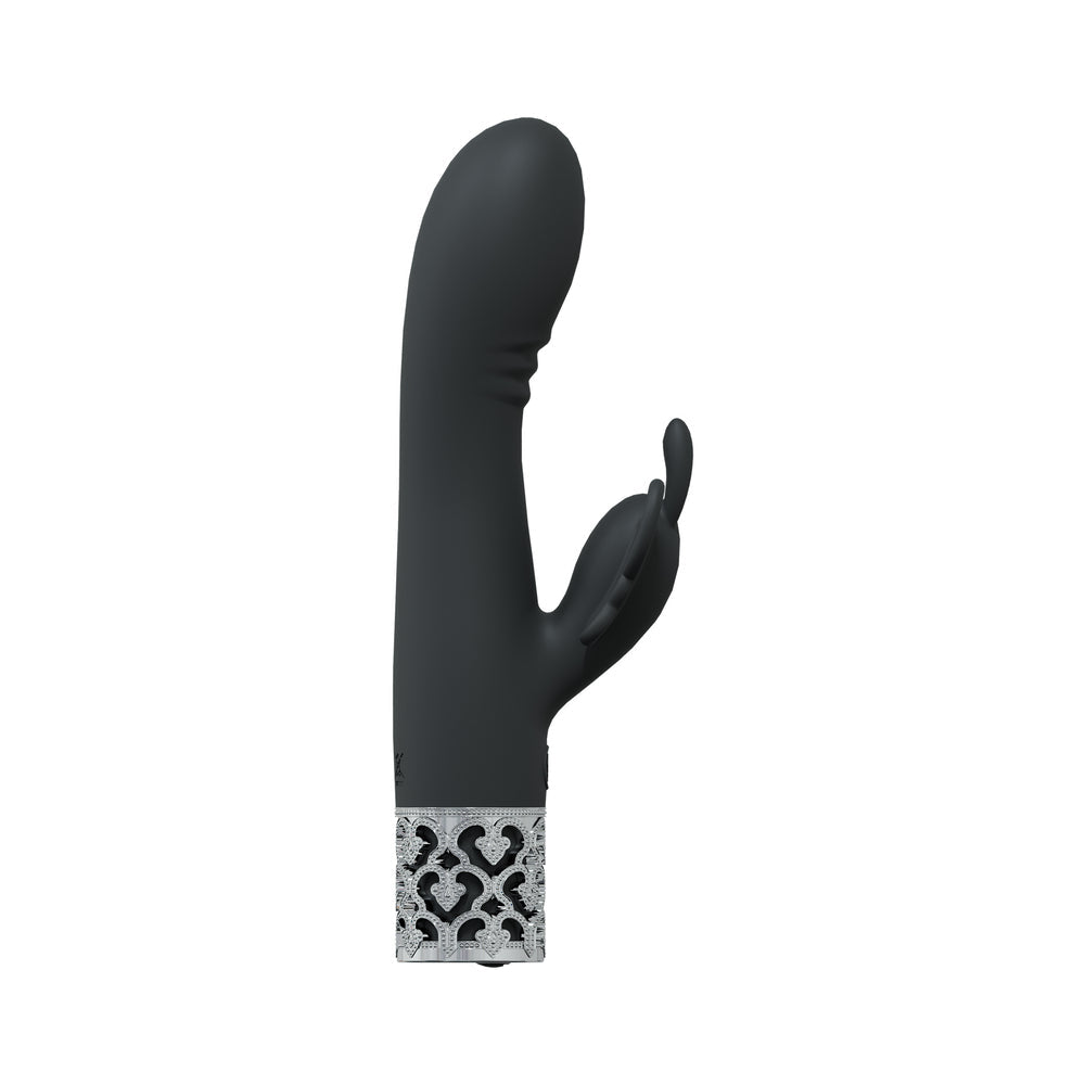 ROYAL GEMS MONARCH SILICONE RECHARGEABLE VIBRATOR BLACK