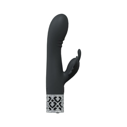 ROYAL GEMS MONARCH SILICONE RECHARGEABLE VIBRATOR BLACK