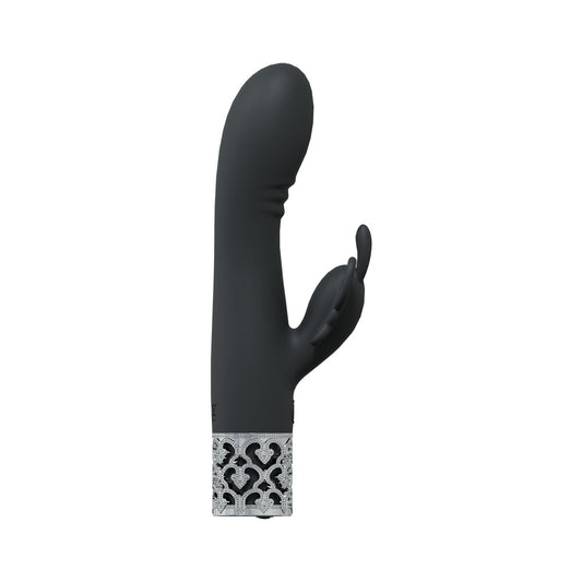 ROYAL GEMS MONARCH SILICONE RECHARGEABLE VIBRATOR BLACK