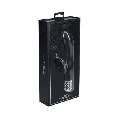 ROYAL GEMS MONARCH SILICONE RECHARGEABLE VIBRATOR BLACK