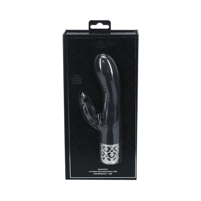 ROYAL GEMS MONARCH SILICONE RECHARGEABLE VIBRATOR BLACK
