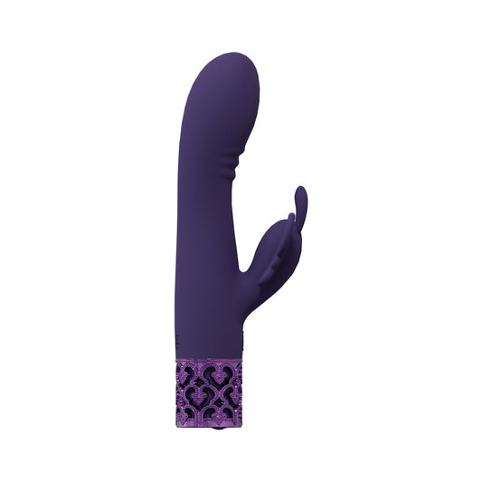 ROYAL GEMS MONARCH SILICONE RECHARGEABLE VIBRATOR PURPLE