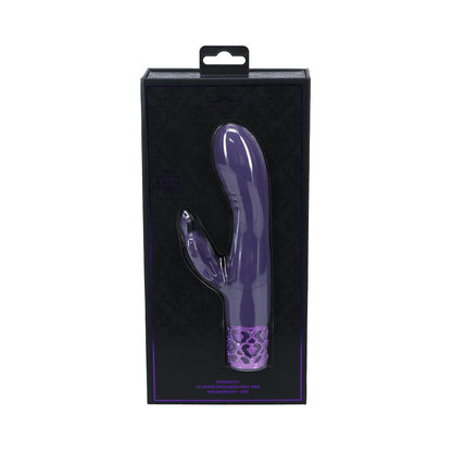 ROYAL GEMS MONARCH SILICONE RECHARGEABLE VIBRATOR PURPLE