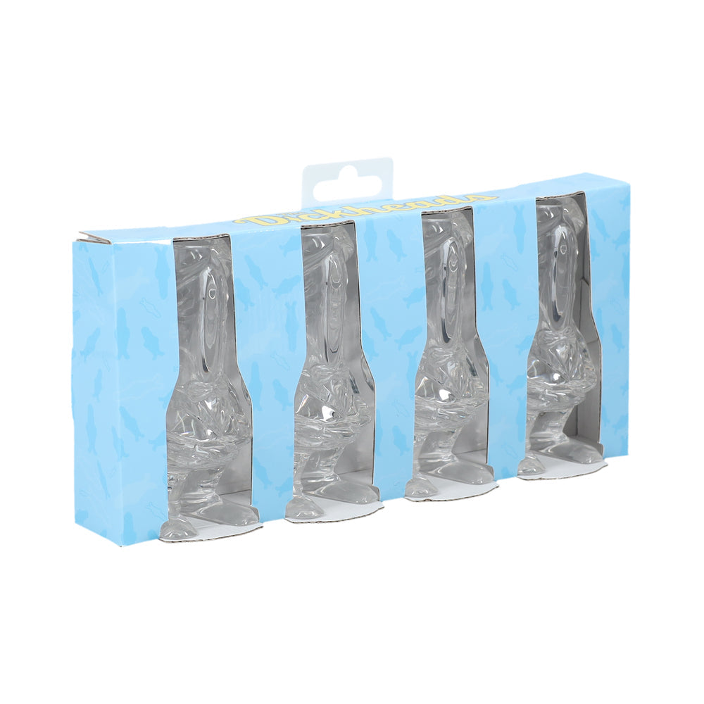 THE DICKHEADS GROOM TALL SHOT GLASS CLEAR