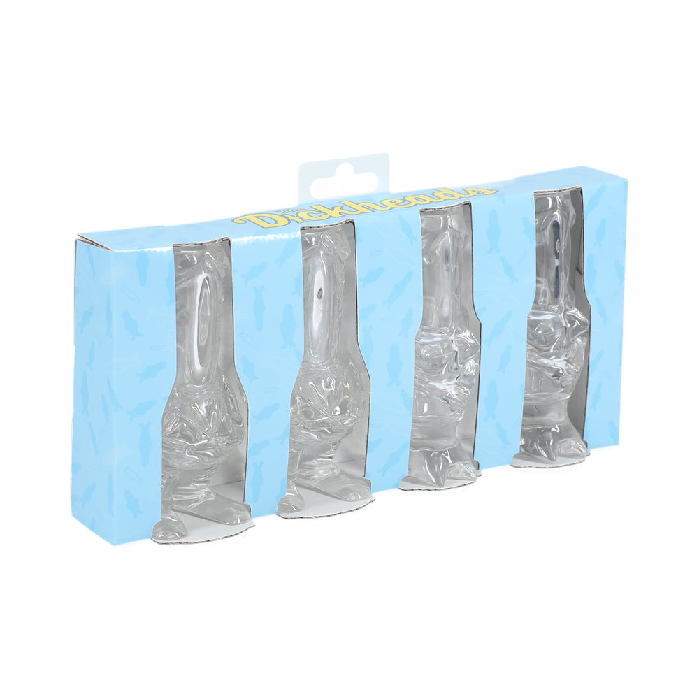 THE DICKHEADS COUPLES TALL SHOT GLASS CLEAR