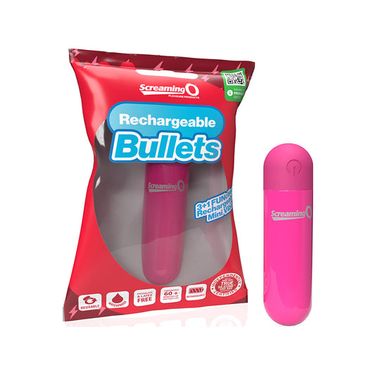 SCREAMING O RECHARGEABLE BULLETS PINK
