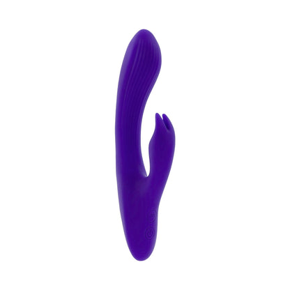 SELOPA - POSEABLE BUNNY RECHARGEABLE DUAL STIMULATOR SILICONE PURPLE