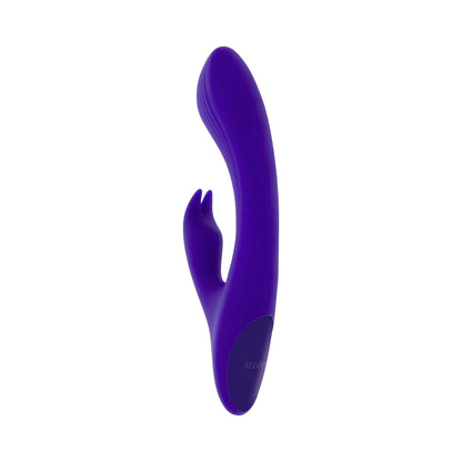 SELOPA - POSEABLE BUNNY RECHARGEABLE DUAL STIMULATOR SILICONE PURPLE