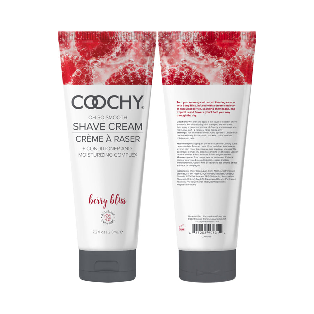 COOCHY BERRY BLISS SHAVE CREAM 7.2 OZ.