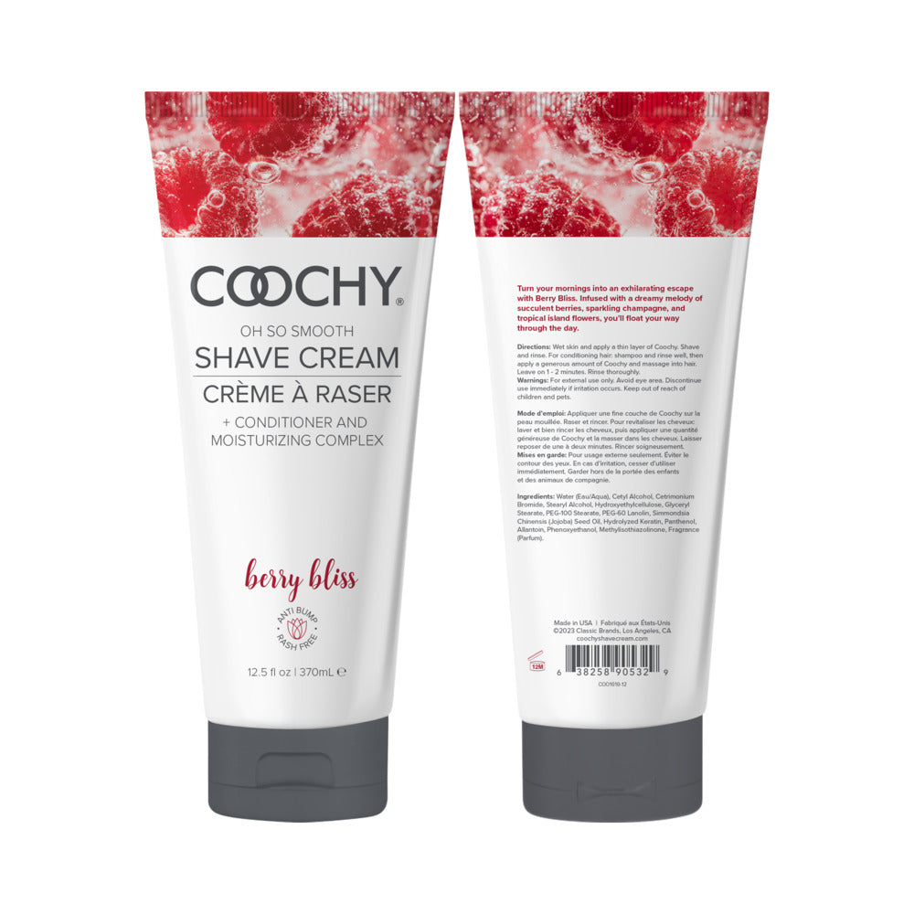 COOCHY BERRY BLISS SHAVE CREAM 12.5 OZ.