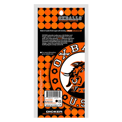 OXBALLS - GAINE PÉNIENNE ULTRA-FINE DICKER BLACK ICE