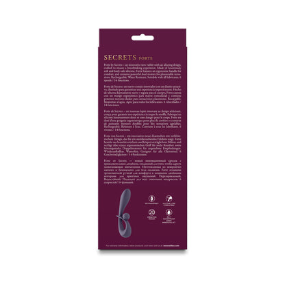 NS NOVELTIES - SECRETS FORTE VIBRATING RABBIT GRAY