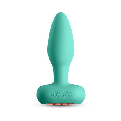 TECHNO PRISM APP-CONTROLLED VIBRATING AND ROTATING PLUG TEAL