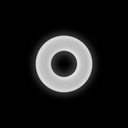 FIREFLY BUBBLE RING MEDIUM GLOW-IN-THE-DARK COCK RING WHITE