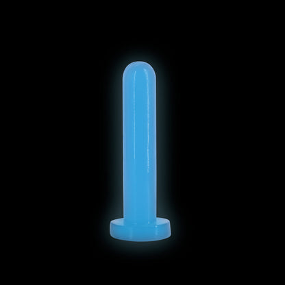 NS NOVELTIES - FIREFLY THRILL SMALL GLOW-IN-THE-DARK DILDO BLUE