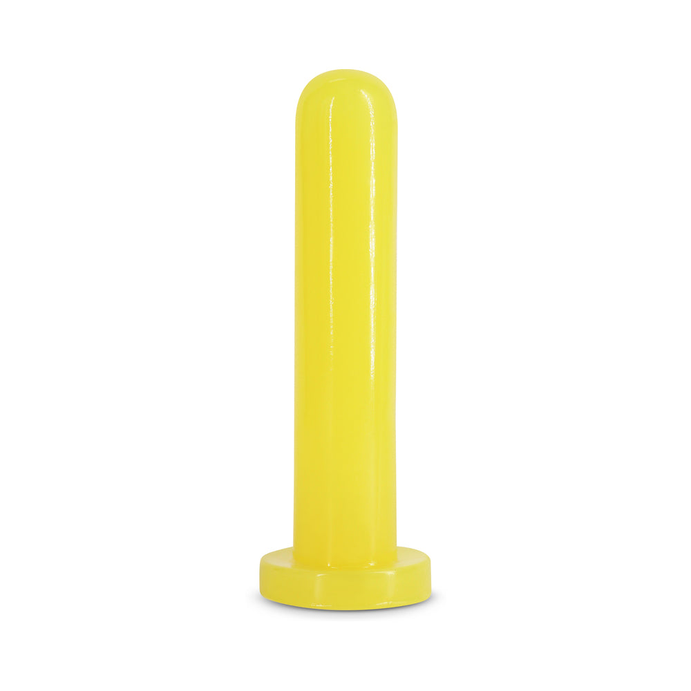 FIREFLY THRILL LARGE GLOW-IN-THE-DARK DILDO YELLOW