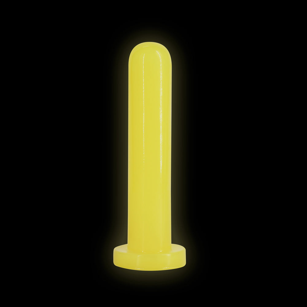 FIREFLY THRILL LARGE GLOW-IN-THE-DARK DILDO YELLOW