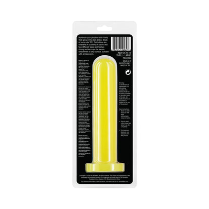 FIREFLY THRILL LARGE GLOW-IN-THE-DARK DILDO YELLOW