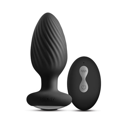 NS NOVELTIES - RENEGADE ALPINE 2.0 GYRATING AND VIBRATING PLUG WITH REMOTE BLACK