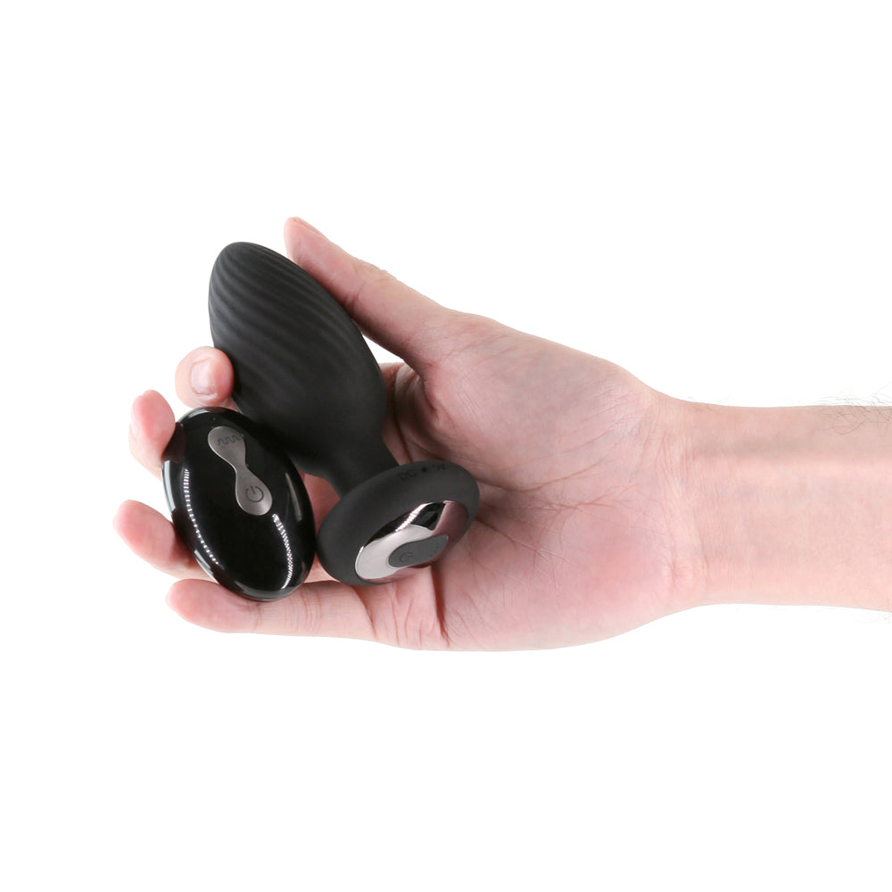 NS NOVELTIES - RENEGADE ALPINE 2.0 GYRATING AND VIBRATING PLUG WITH REMOTE BLACK