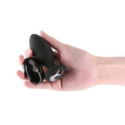 NS NOVELTIES - RENEGADE ALPINE 2.0 GYRATING AND VIBRATING PLUG WITH REMOTE BLACK