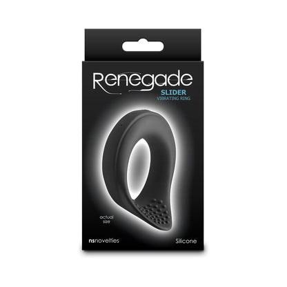 NS NOVELTIES - RENEGADE SLIDER VIBRATING COCK RING BLACK