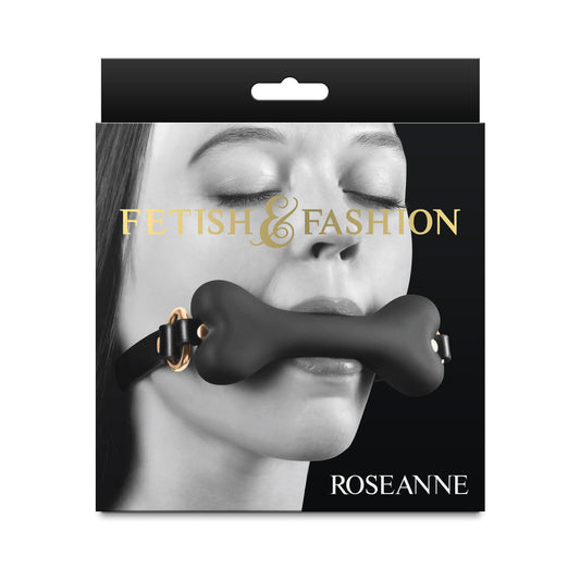 FETISH & FASHION ROSEANNE BONE GAG BLACK