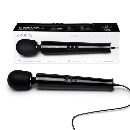 LE WAND PLUG-IN VIBRATING MASSAGER BLACK