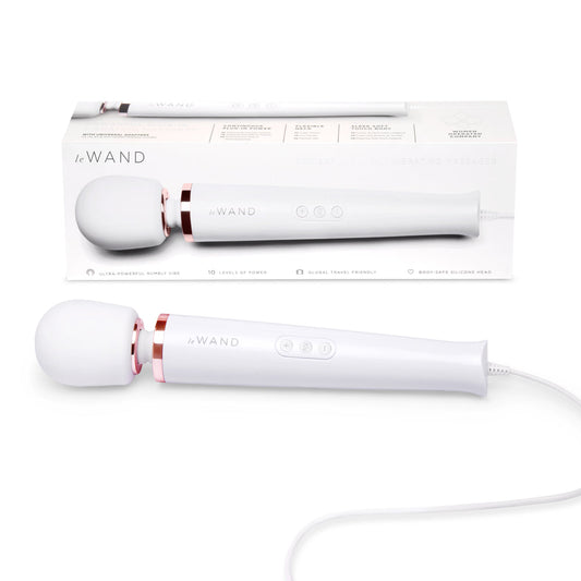 LE WAND PLUG-IN VIBRATING MASSAGER WHITE