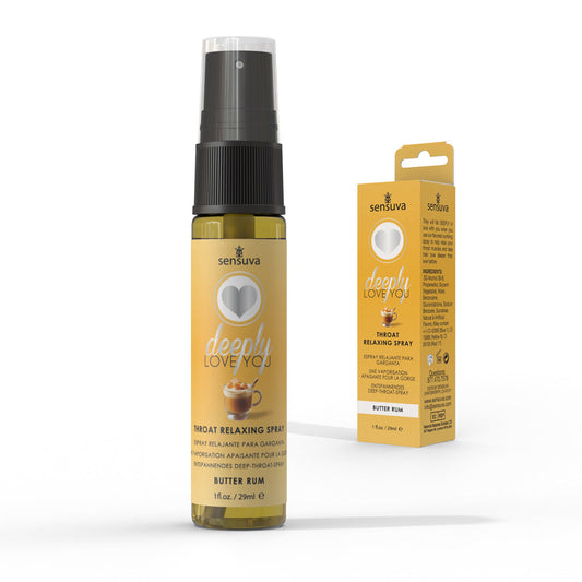 SENSUVA - DEEPLY LOVE YOU THROAT RELAXING SPRAY BUTTER RUM 1 OZ.