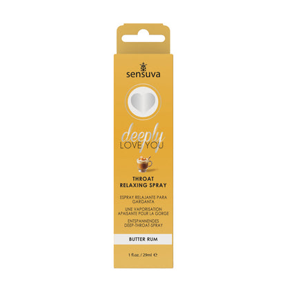 SENSUVA DEEPLY LOVE YOU THROAT RELAXING SPRAY BUTTER RUM 1 OZ.