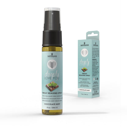 SENSUVA - DEEPLY LOVE YOU THROAT RELAXING SPRAY CHOCOLATE MINT 1 OZ.